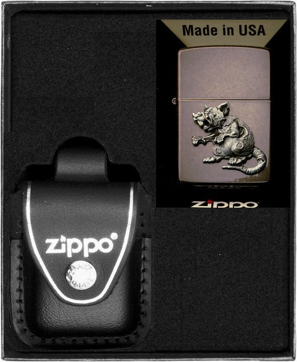 Zestaw ZIPPO Zapalniczka ZOMBIE RAT Prezentowy No3