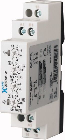 Eaton Przekaźnik czasowy ZRTAK/W 1P 8A 1sek - 100h 24 - 240V AC / DC pulsowanie (110747)