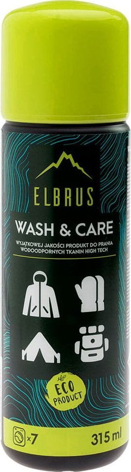 Elbrus Płyn do prania tkanin wodoodpornych w butelce 315ml, Wash & Care