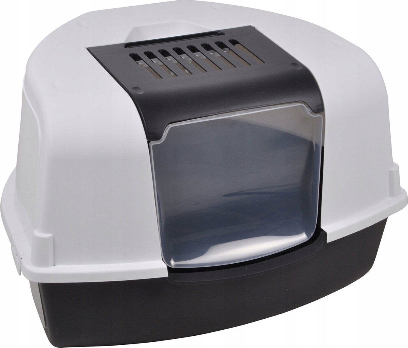 Homea Kuweta dla kota narożna, 58 x 47 x 38 cm, antracytowa