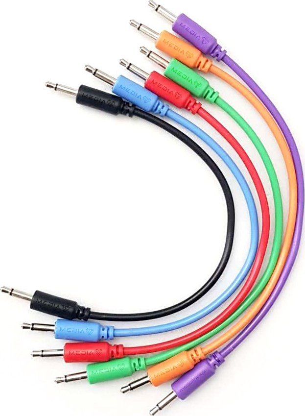 Kabel Medialove Kable proste patch cable audio 3,5mm mini jack mono 6 x 120cm