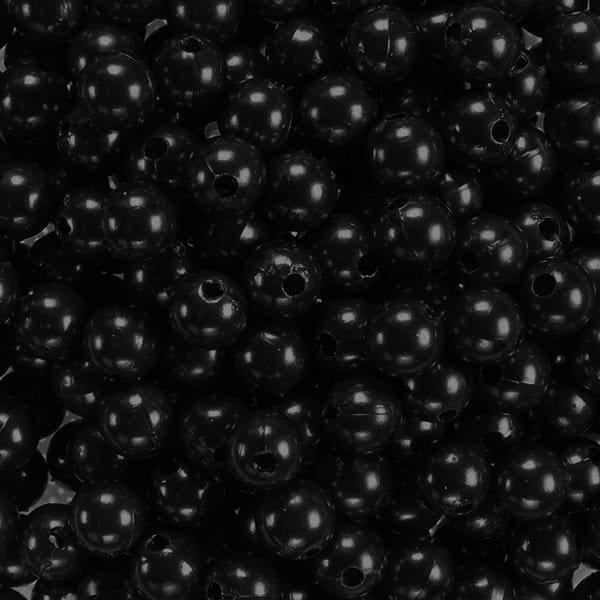 kufer-pasmanteria.pl Koraliki perłowe 14 mm (4szt) Czarny