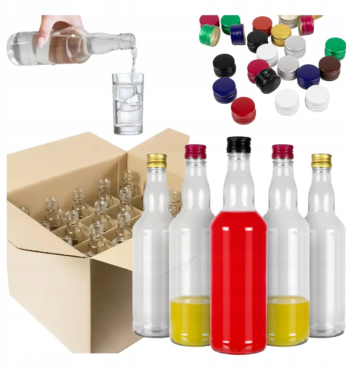 20x Butelki MONOPOLOWE 0,5l zakrętka + KRATOWNICA Butelka MONOPOL 500ml