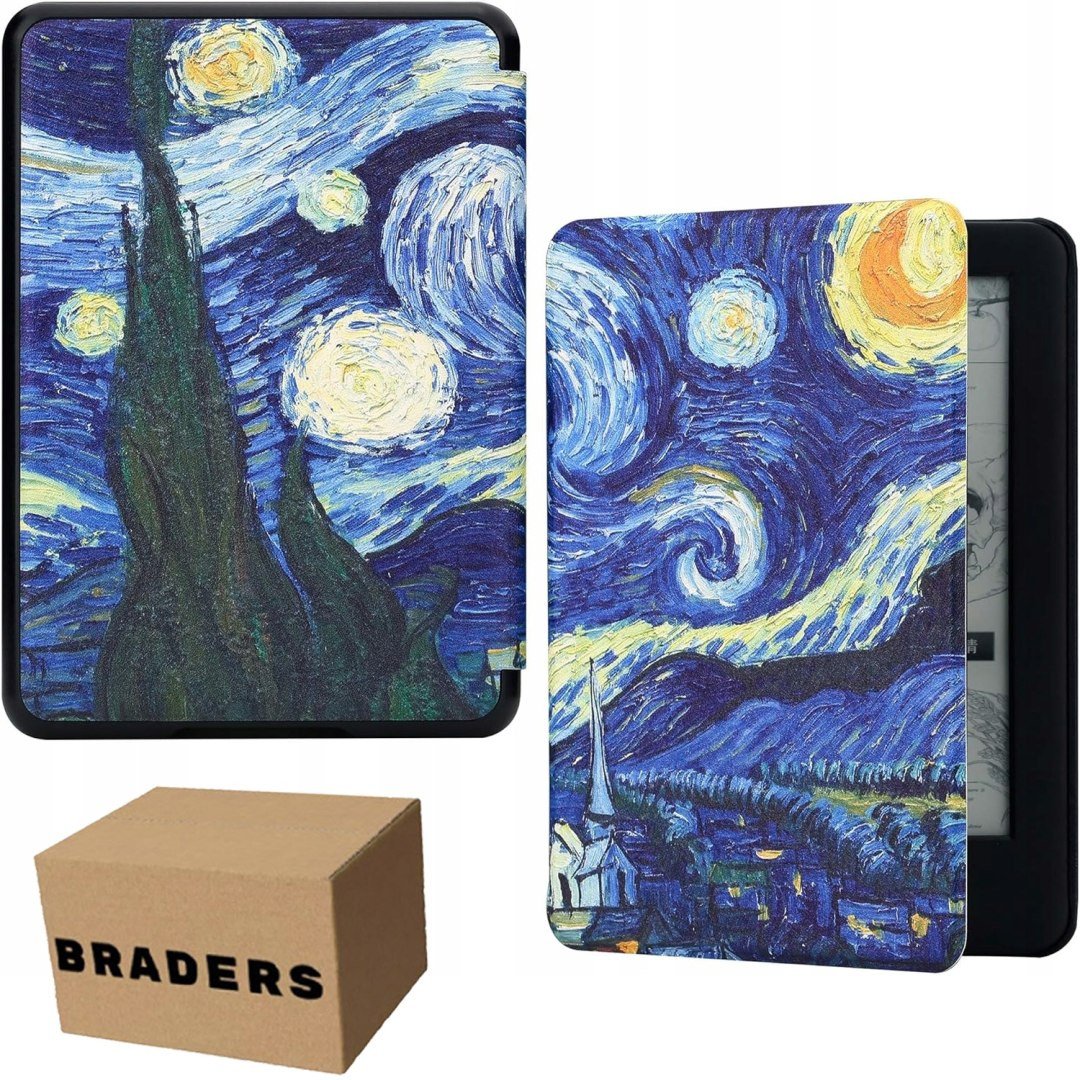 Etui na Kindle 10 2019 6" - Van Gogh Gwiaździsta Noc Pokrowiec