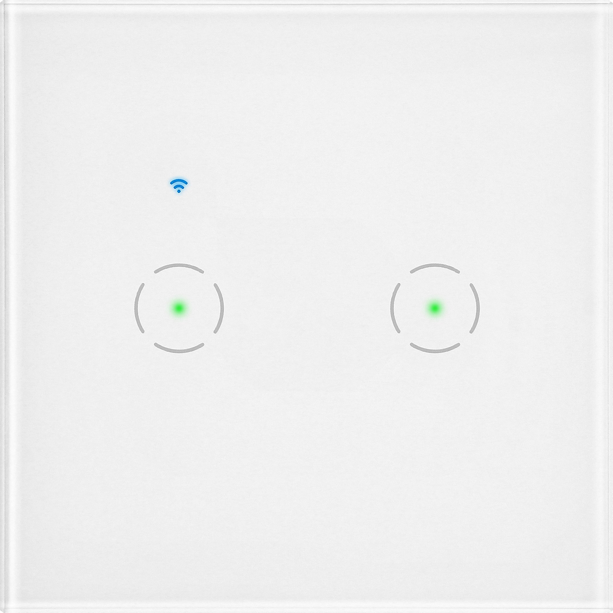 Orno Włącznik podtynkowy podwójny Wi-Fi Tuya Smart Home, biały