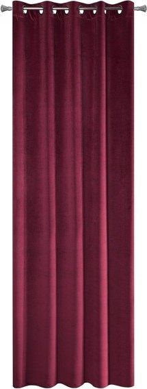 Eurofirany Zasłona Gotowa Na Przelotki Villa1 Bordo 140x250