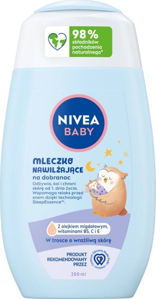 Nivea Baby mleczko nawilżające na dobranoc 200ml