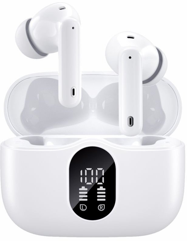 Słuchawki bezprzewodowe douszne TWS Manta Rytmo PRO Białe