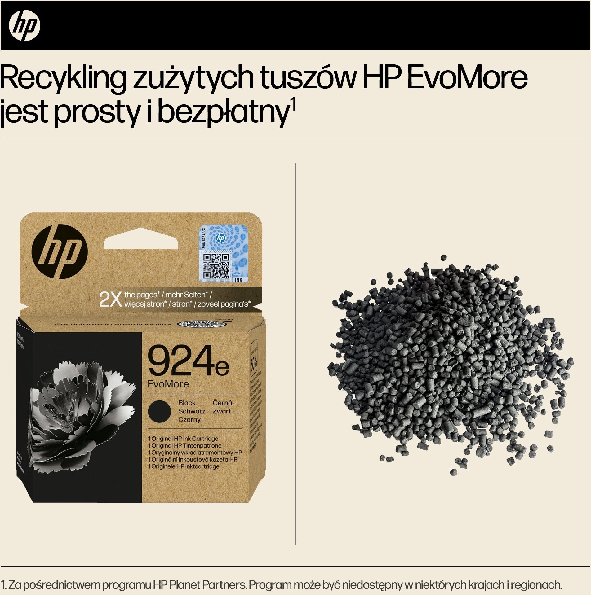 HP 924E EVOMORE BLACK