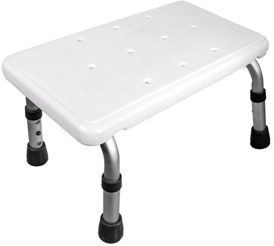 Schodek stopień podnóżek stołek do wanny łazienki regulowana wysokość