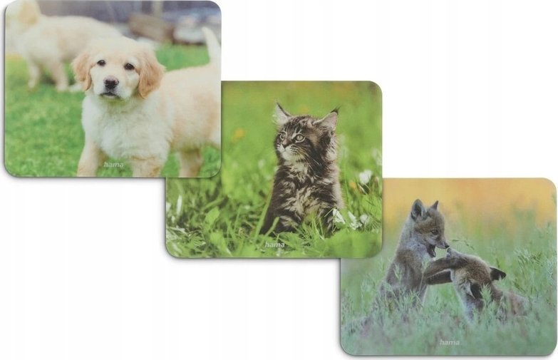 Podkładka Hama PODKŁADKA POD MYSZ "ANIMAL" - DISPLAY 12 SZT.