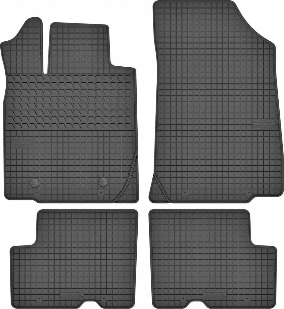 MotoHobby Dacia Duster Dywaniki gumowe PREMIUM stopery