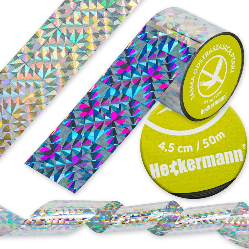 Taśma odstraszająca ptaki Heckermann 4,5cm x 50m