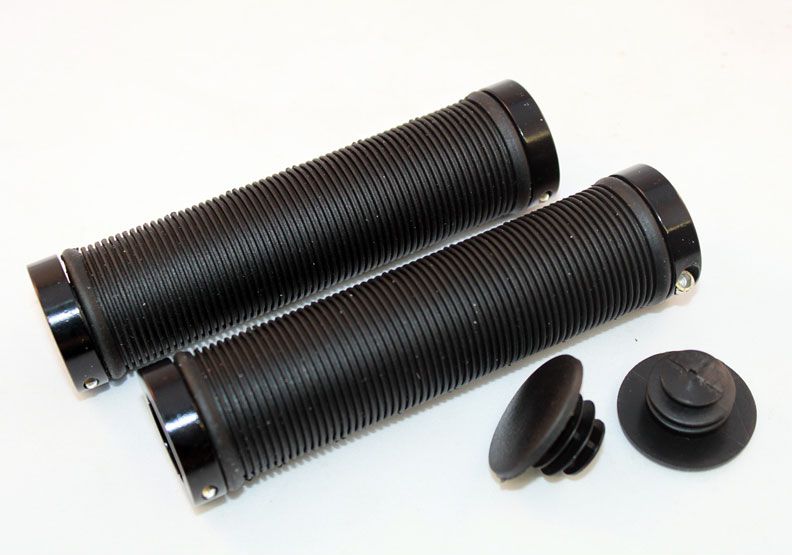 Clarks Chwyty kierownicy CLARK'S CLO211 LOCK-ON 130mm czarne klamry