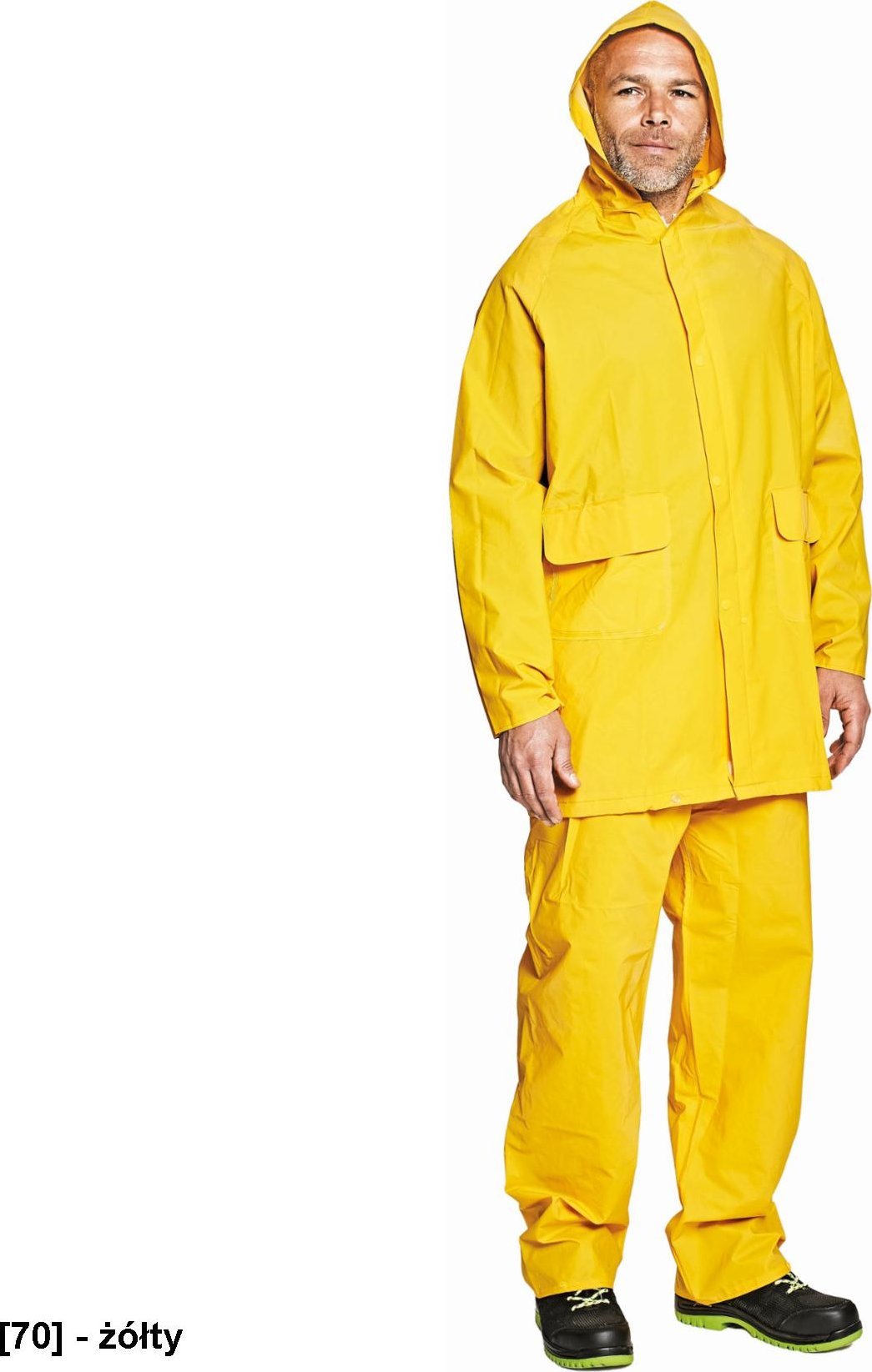Kurtka męska CERVA HYDRA - kombinezon - żółty L