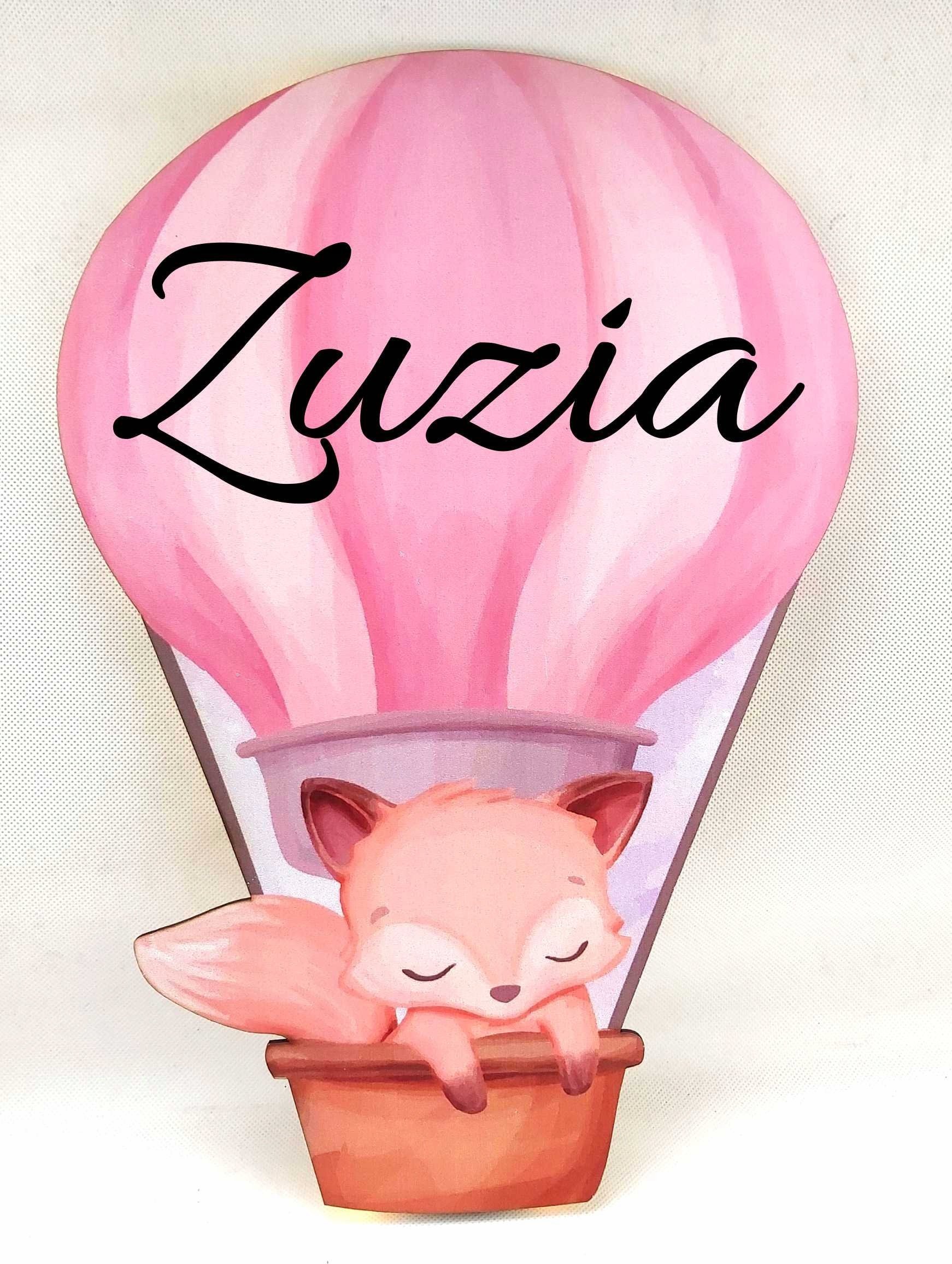 naSciane Lampka nocna LED balon lisek balony z imieniem