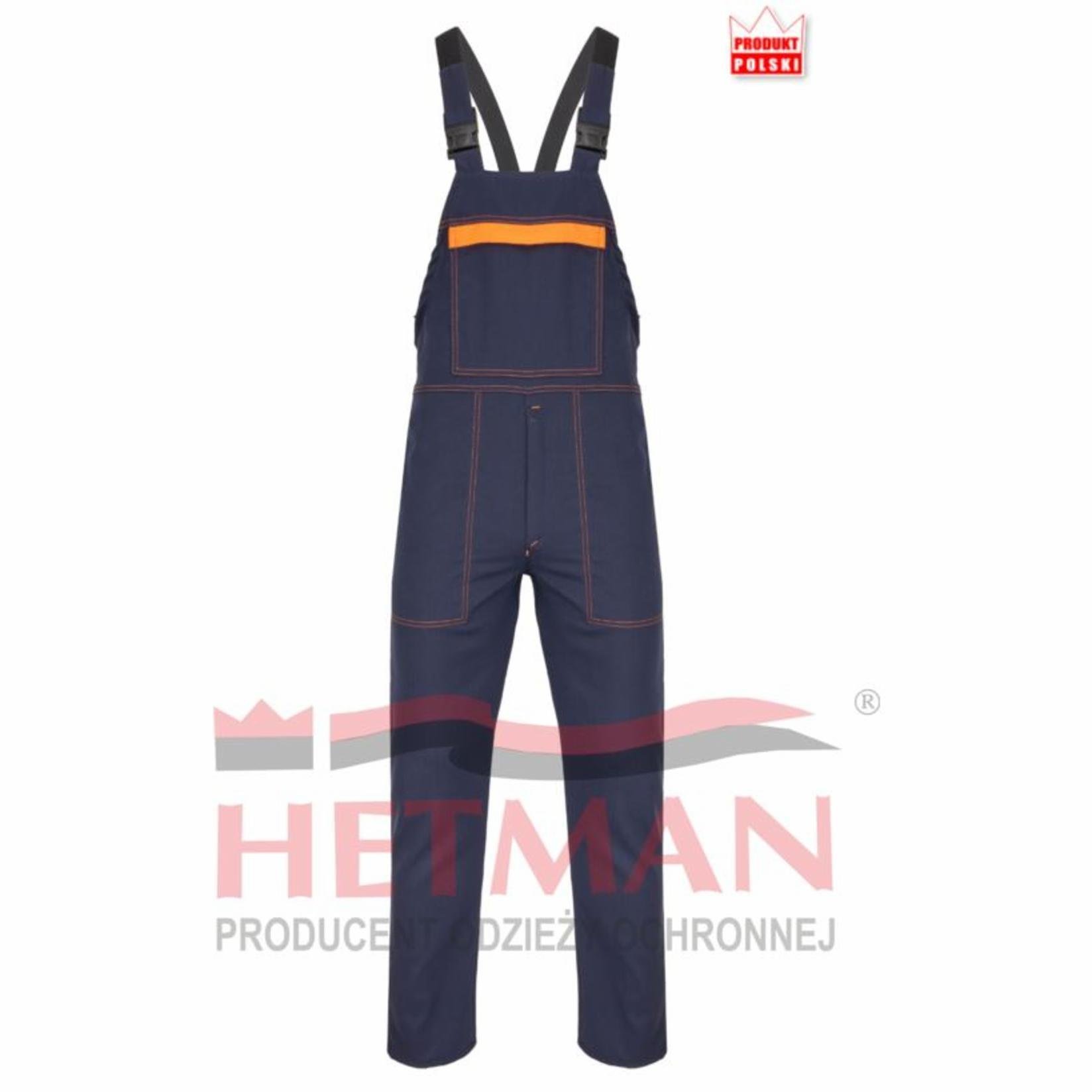 Ogrodniczki trudnopalne antystatyczne granatowe PAN SPAWALNIK ANTISTATIC AW XLB