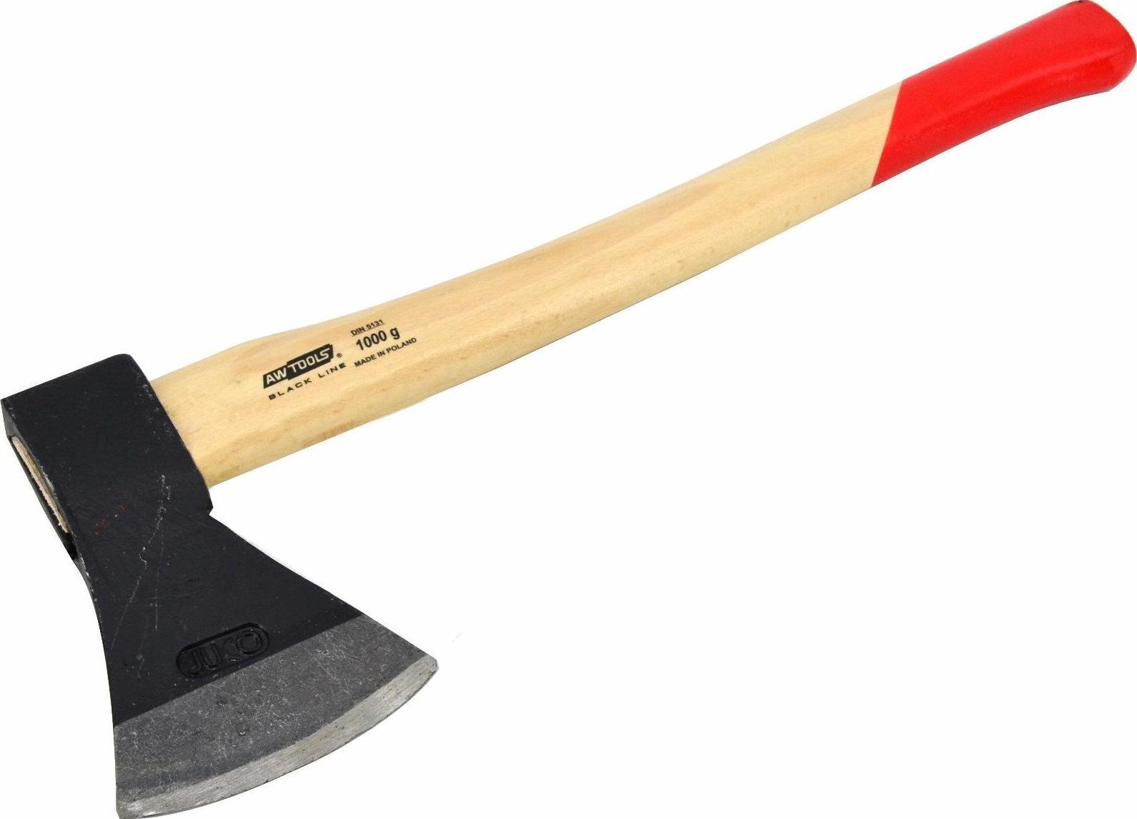AWTools Siekiera Ciesielska 1,0 Kg Trzonek Drewniany Black Line Aw33053bl