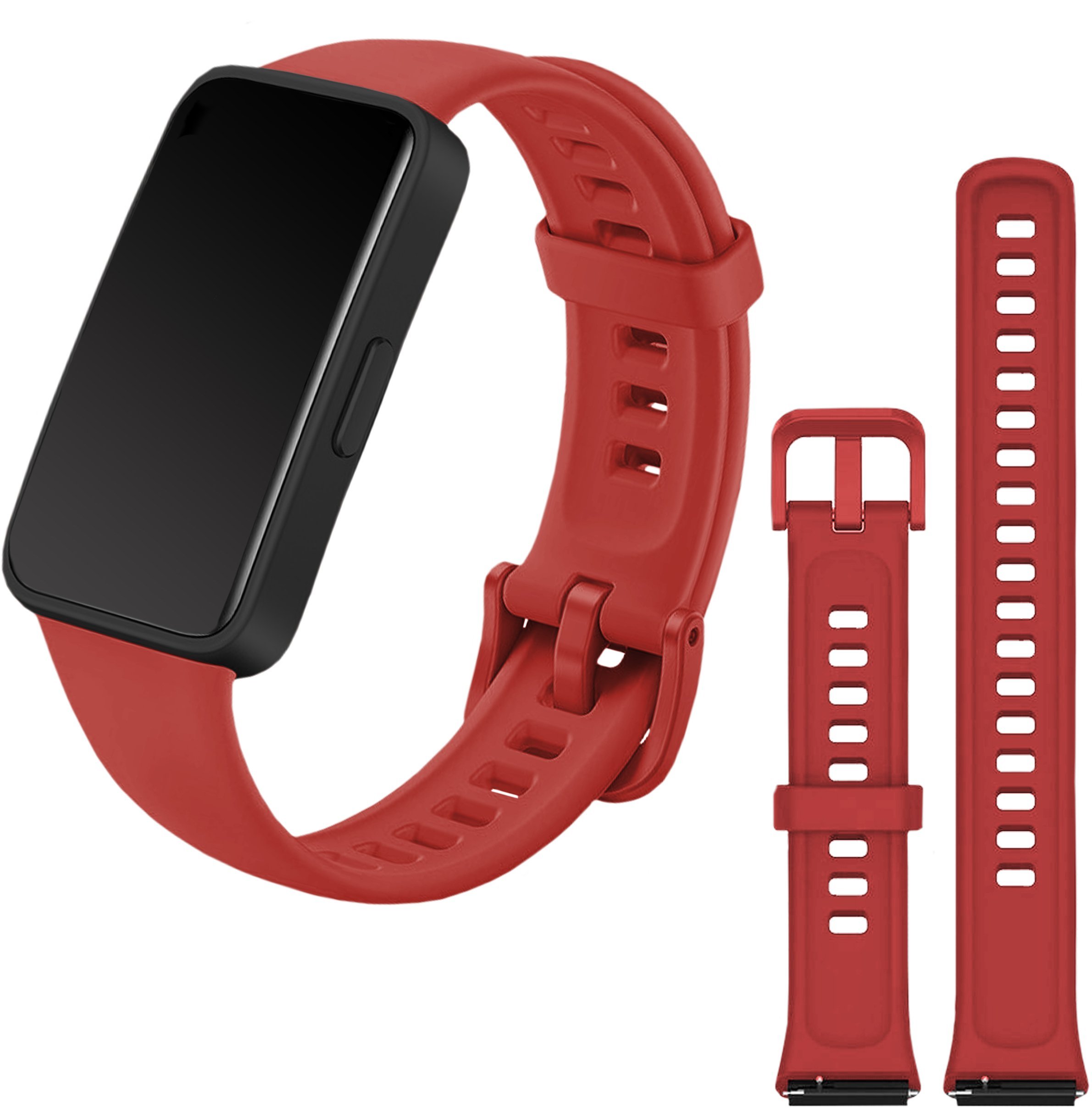 Pasek Classic Silicone do smartband'a Huawei Band 7 (Ceglany)