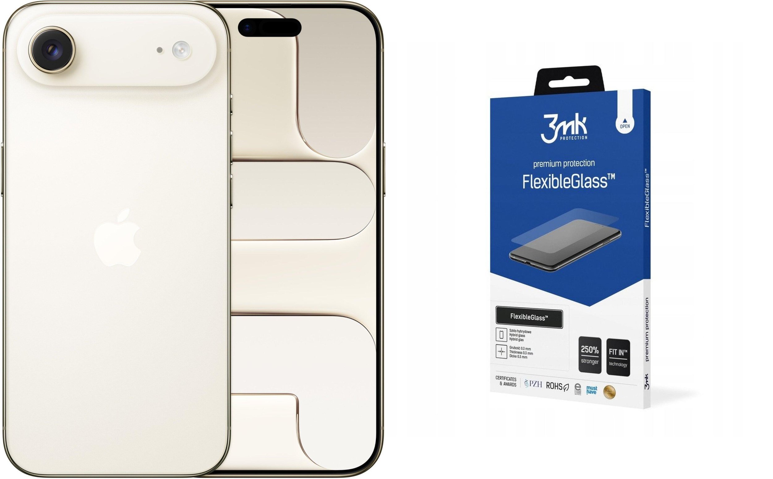 Smartfon Apple iPhone Air 5G 256GB Złoty (MG2N4ZD/A) + FlexibleGlass