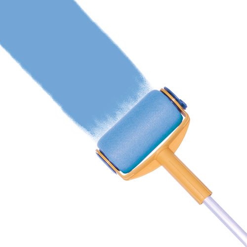 Niekapiący wałek do malowania z pojemnikiem na farbę i składaną rączką