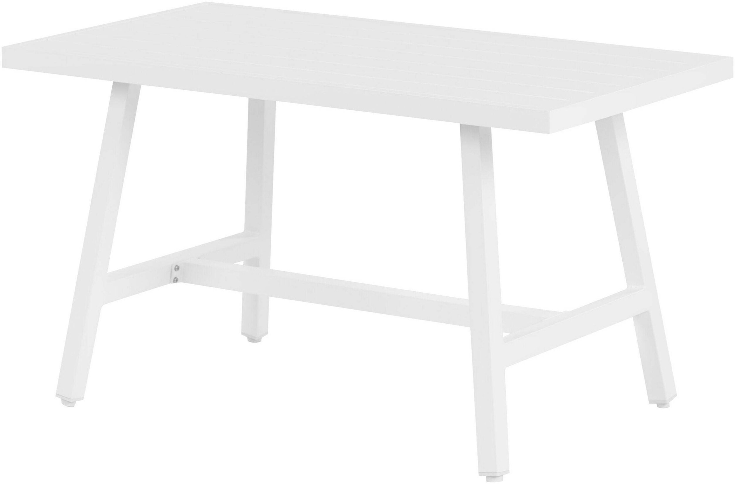 Beliani Stół ogrodowy 120 x 64 cm biały FRATTE