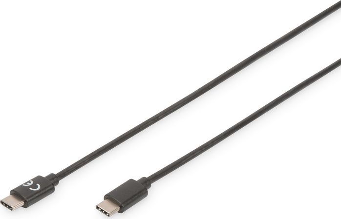 Kabel USB Digitus USB-C - USB-C 1 m Czarny (AK-300155-010-S)