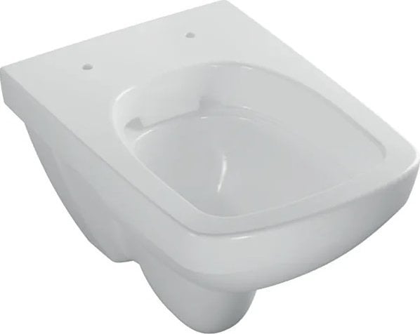 Miska WC Geberit Geberit Selnova Compact Wisząca miska WC, lejowa, B35cm, H34.5cm, T49cm, krótka, kształt geometryczny, Rimfree [6]