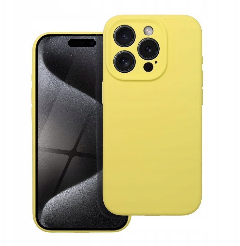 Futerał SILICONE 2mm do IPHONE 16e (SE 4 2025) żółty