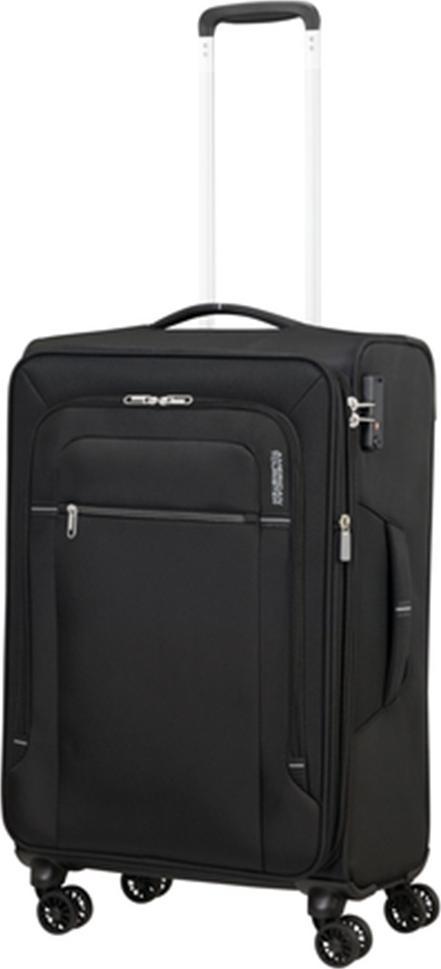 American Tourister Średnia walizka AMERICAN TOURISTER CROSSTRACK 133190 Czarna