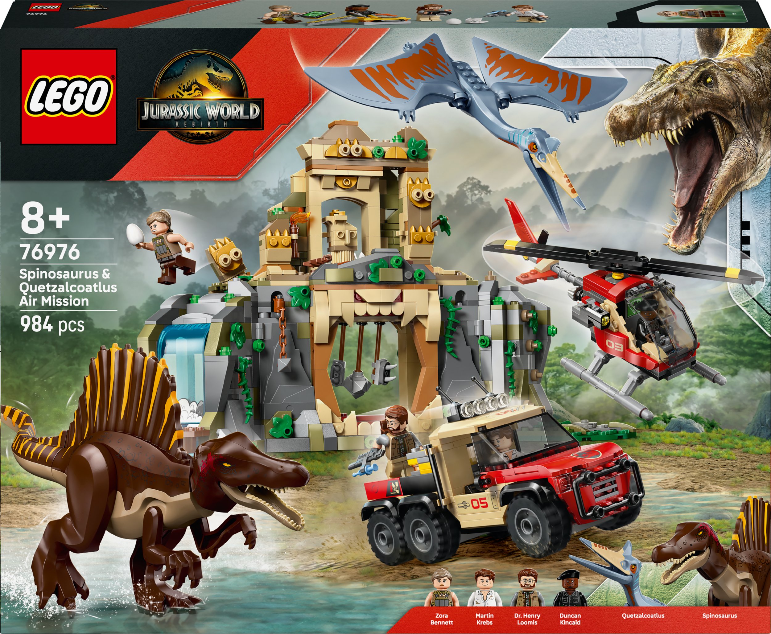 LEGO Jurassic World Powietrzna misja z kecalkoatlem i spinozaurem (76976)