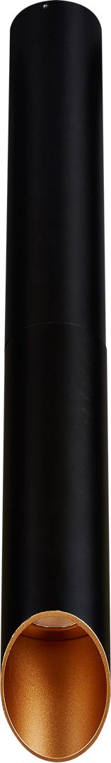 Lampa sufitowa Italux Oprawa natynkowa walec czarna Italux Argon LED SLC78008-M-50/7W 3K BL+GO