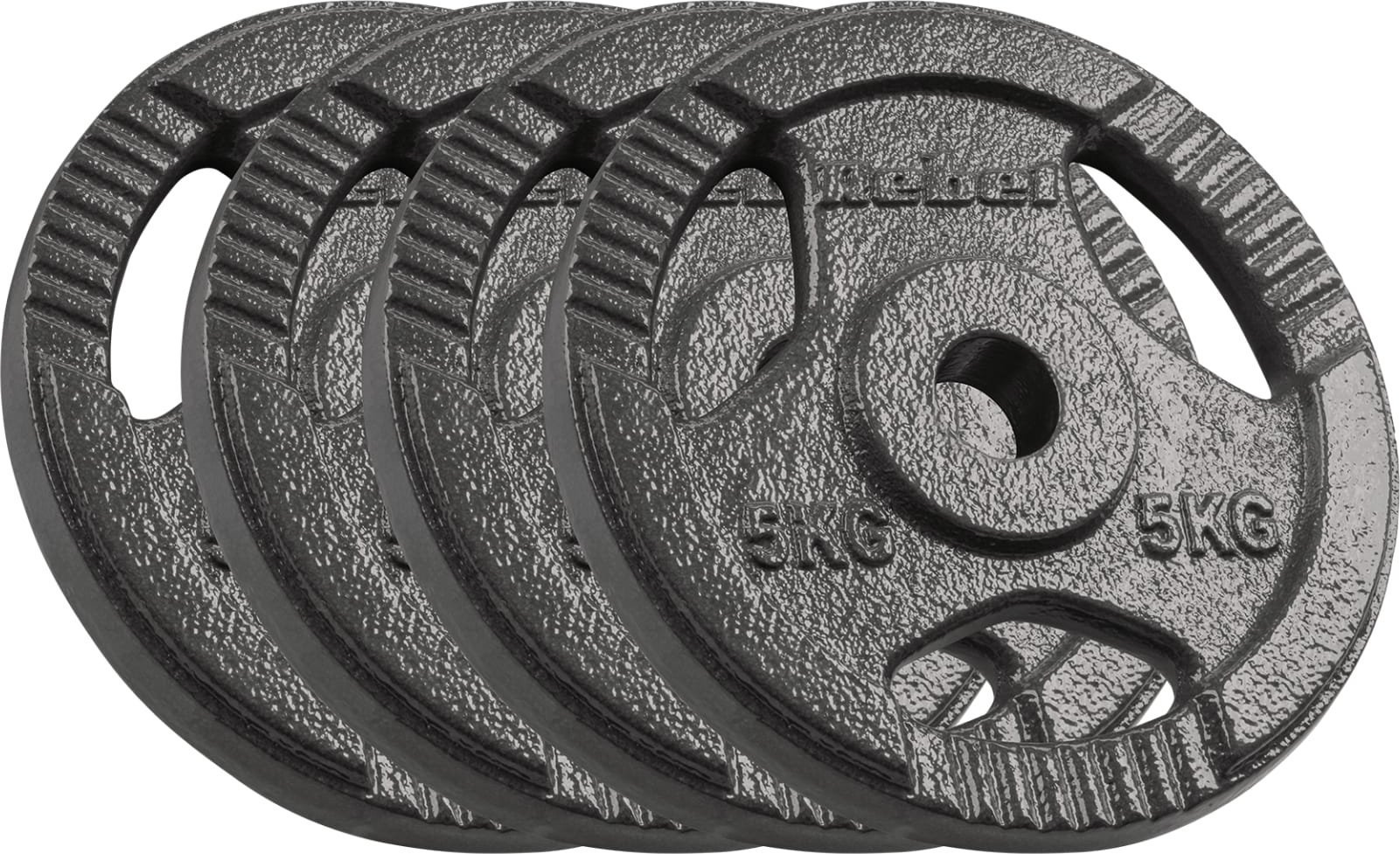 Rebel Zestaw obciążeń żeliwnych 4x5kg, otwór 31mm, talerz z uchwytami, REBEL ACTIVE