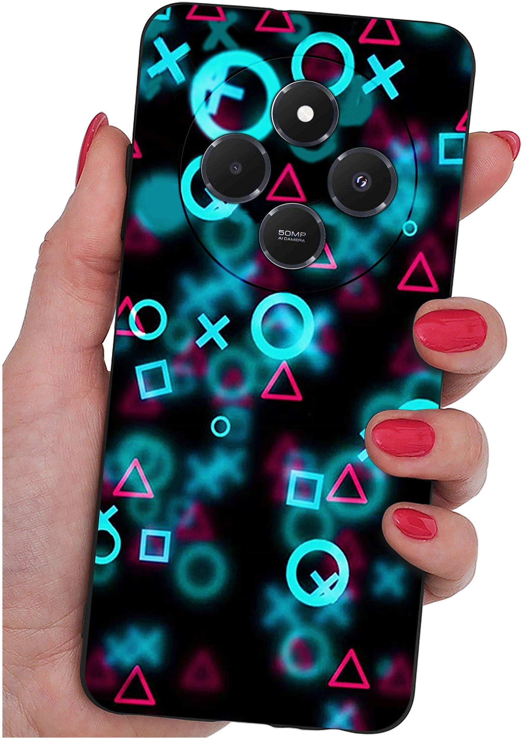 Etui do Xiaomi Redmi 14C WZORY |SILIKONOWE MATT CASE + SZKŁO 9H