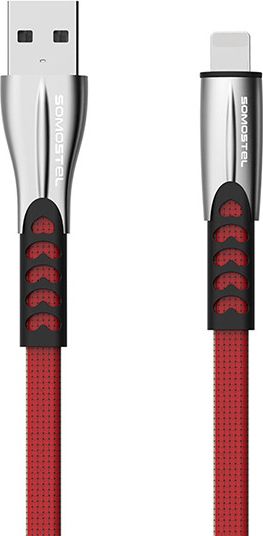 Kabel USB Somostel USB-A - Lightning 1 m Czerwony (25701)