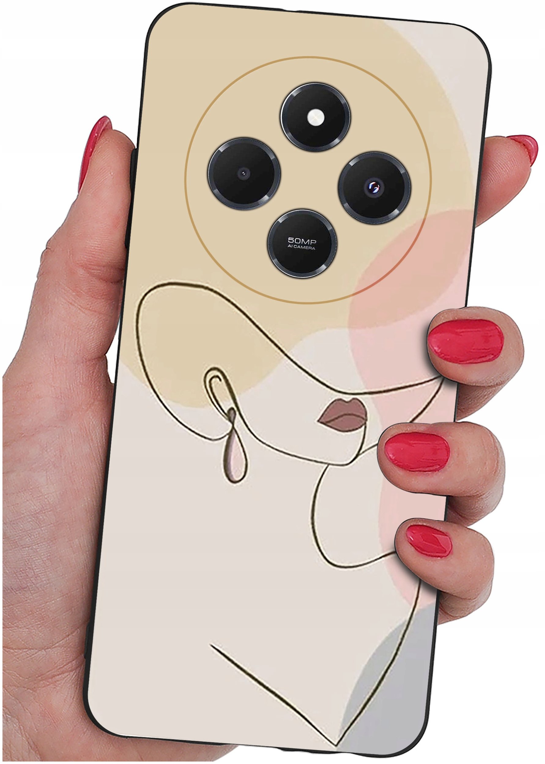 Etui do Xiaomi Redmi 14C WZORY |SILIKONOWE MATT CASE + SZKŁO 9H