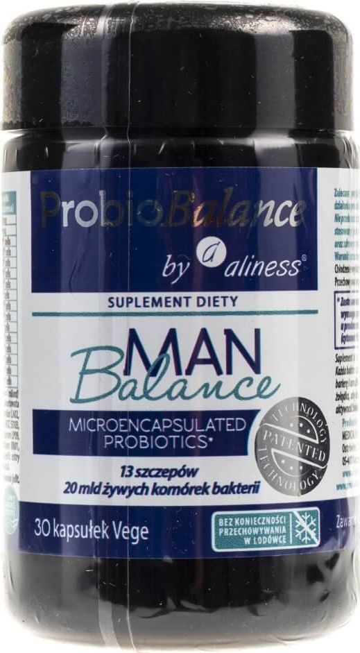 Aliness ProbioBalance Man Balance probiotyk - 30 kapsułek