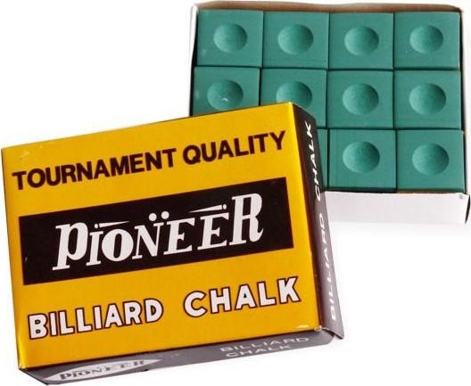 Kreda do bilarda Pioneer zielona 12 szt.