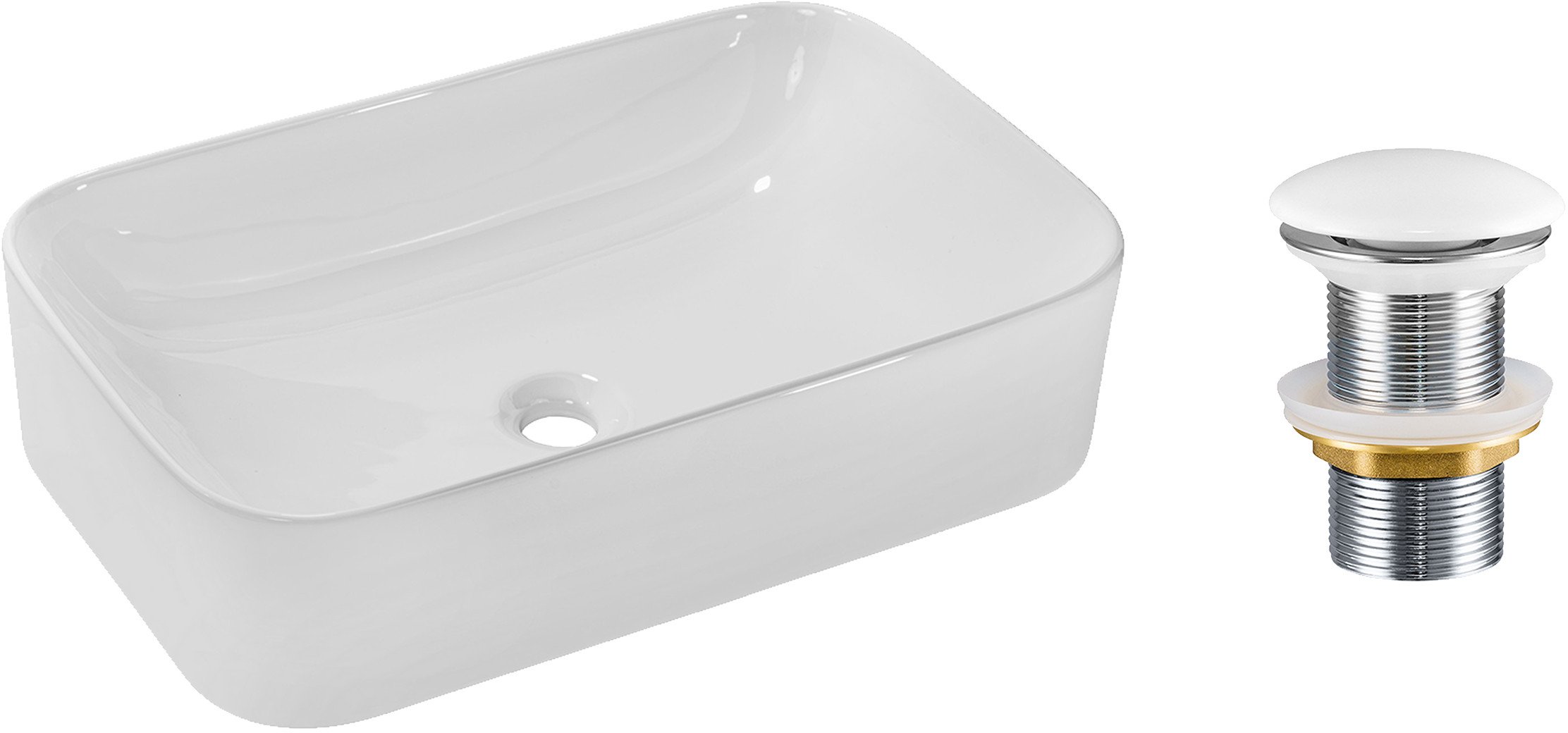 Zestaw Umywalkowy z Korkiem Click-Clack