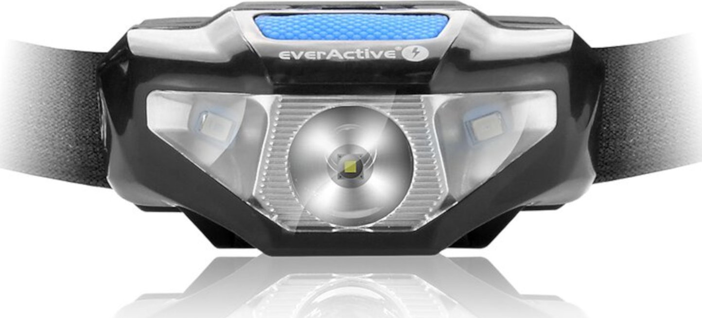 Latarka czołowa LED 1x biała + 2x czerwona smd HL-