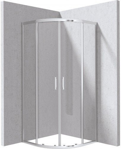 Kabina prysznicowa z brodzikiem półokrągła 80 cm