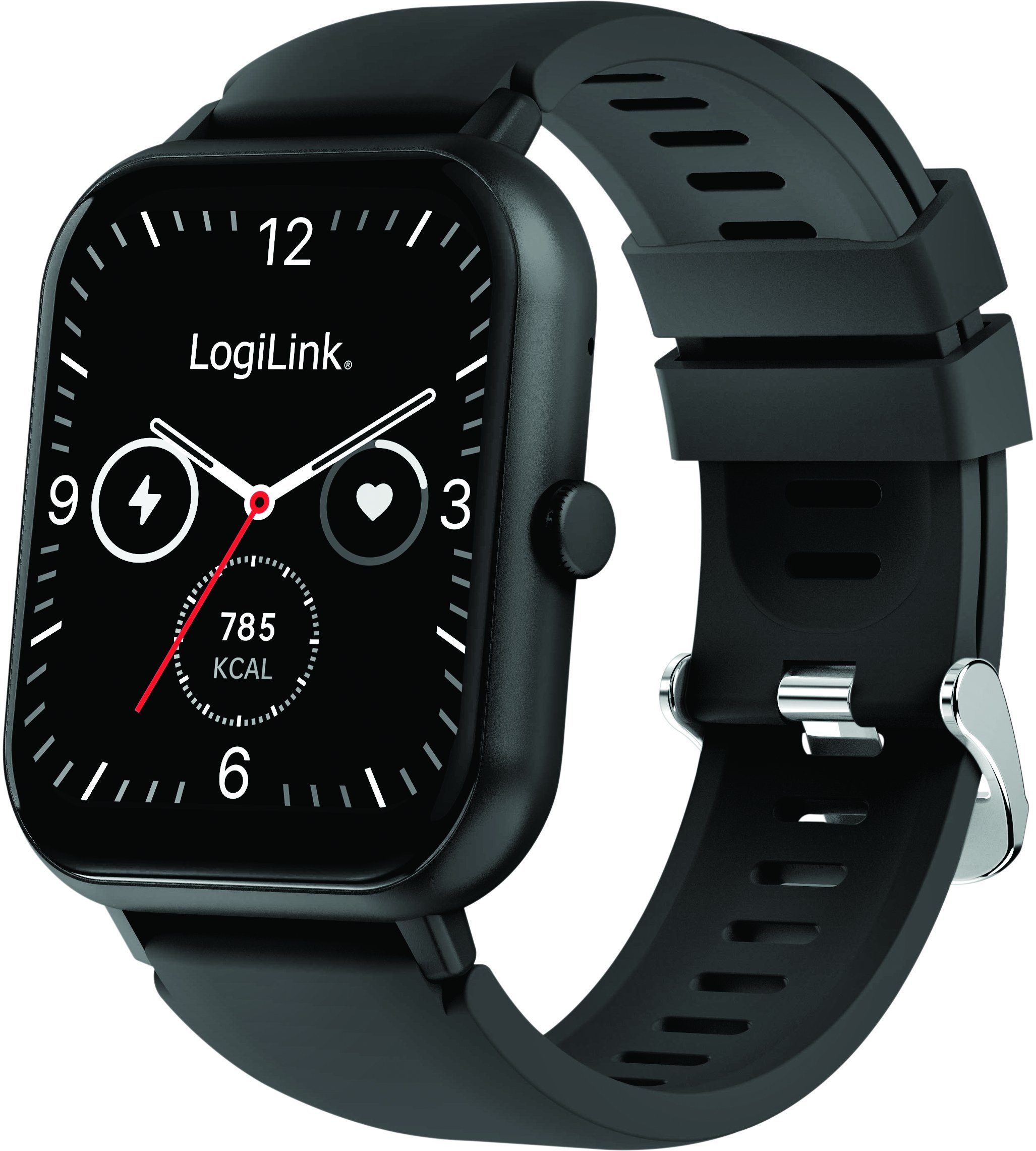 Smartwatch LogiLink Smartwatch Edge 1,83" LCD Touchscreen BT5.2 black