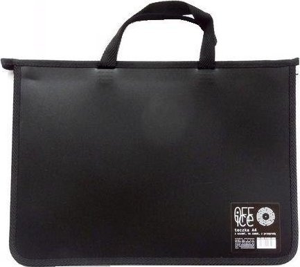 Ziemia Obiecana Teczka A4 PP z przegrodą, uszami i zamkiem MIX