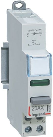 Legrand Przycisk modułowy 20A 1Z z lampką LED 110/400V zieloną LP471 (412920)