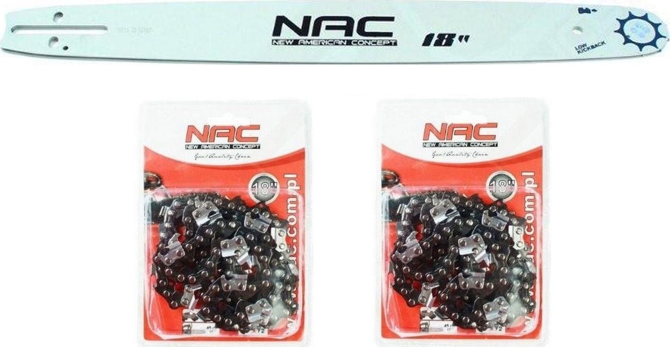 NAC NAC Zestaw (Prowadnica: TT-CS5200-8-01 18" + 2 x Łańcuch: TT-CS5200*8-03)