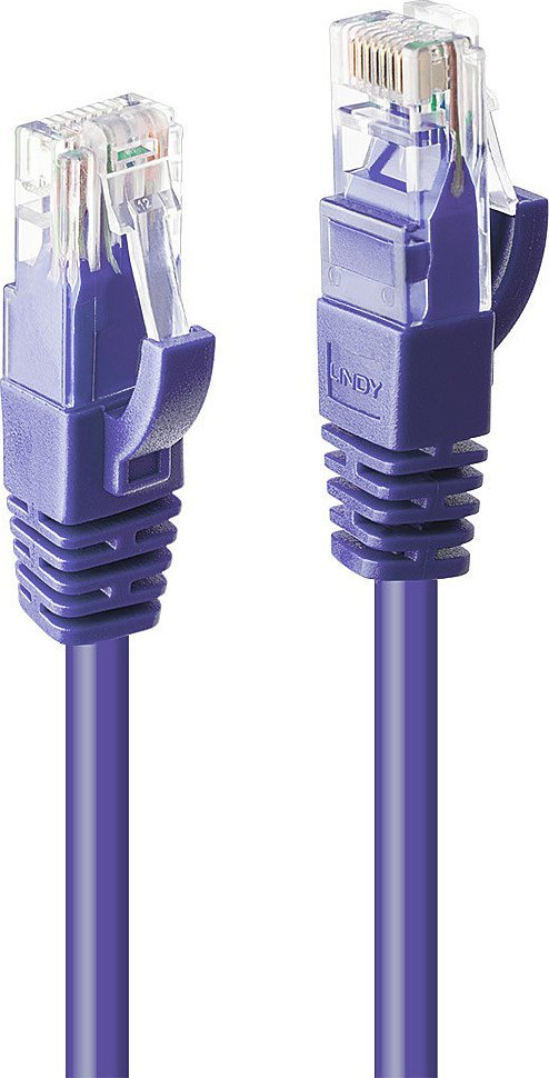 Lindy Patchkabel Cat6 U/UTP violett 0.50m (48121)