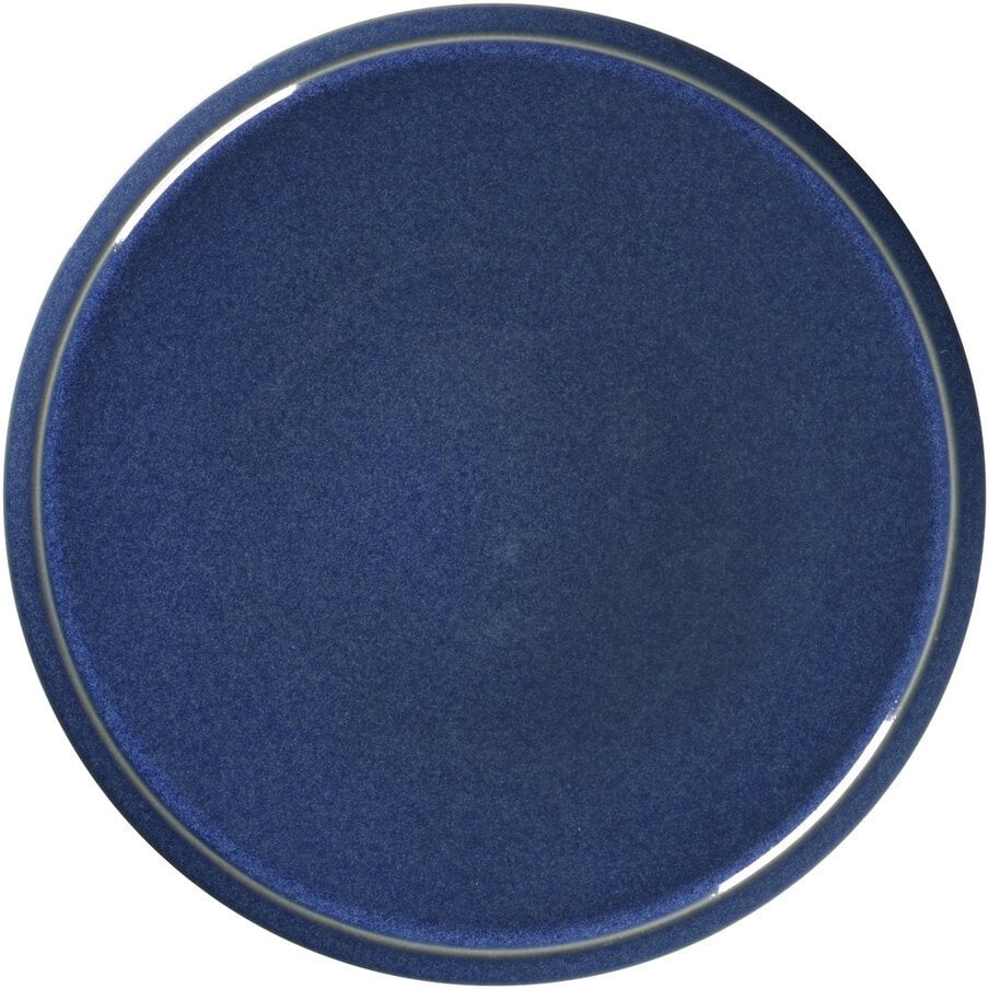 STONE Talerz płaski 24 cm kobaltowy