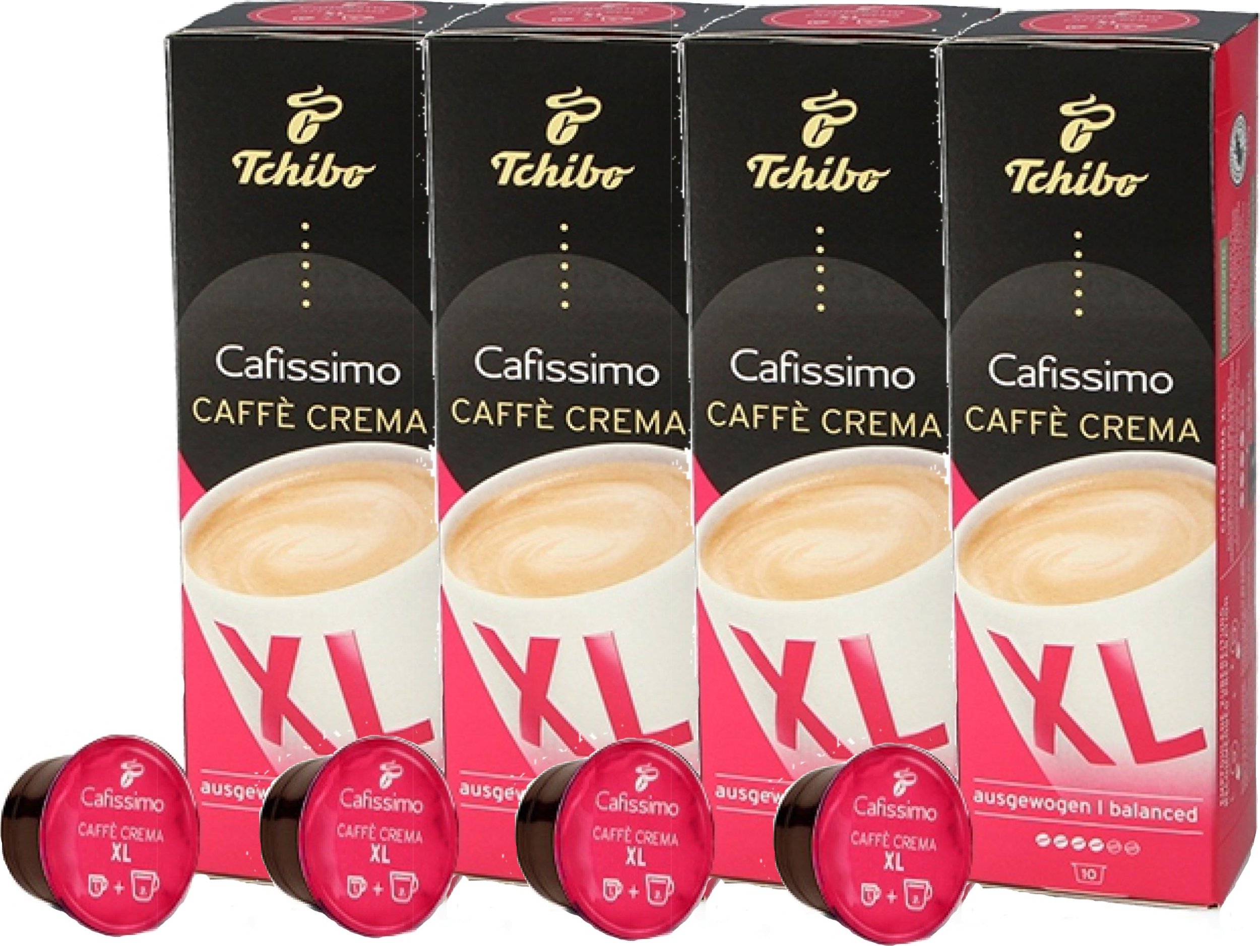 Tchibo Kapsułki Cafissimo Caffe Crema XL 4x10 szt.