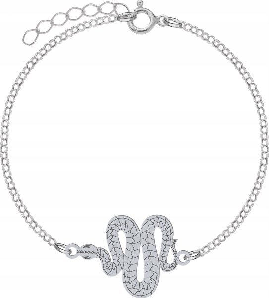 Radziszewska Jewellery Srebrna Bransoletka z WĘŻEM DEDYKACJA