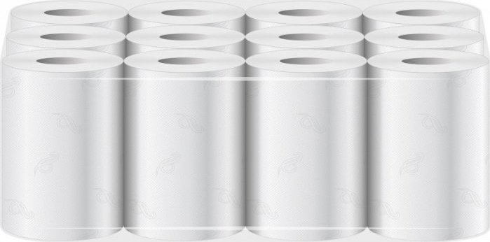 UN RĘCZNIK PAPIEROWY MINI, 100% CELULOZA, 50M/19CM OP. 12SZT (1 OP)